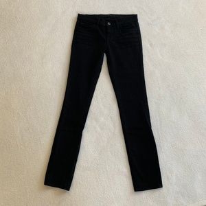 J Brand High Rise "The Skinny" Jean Black sz 25